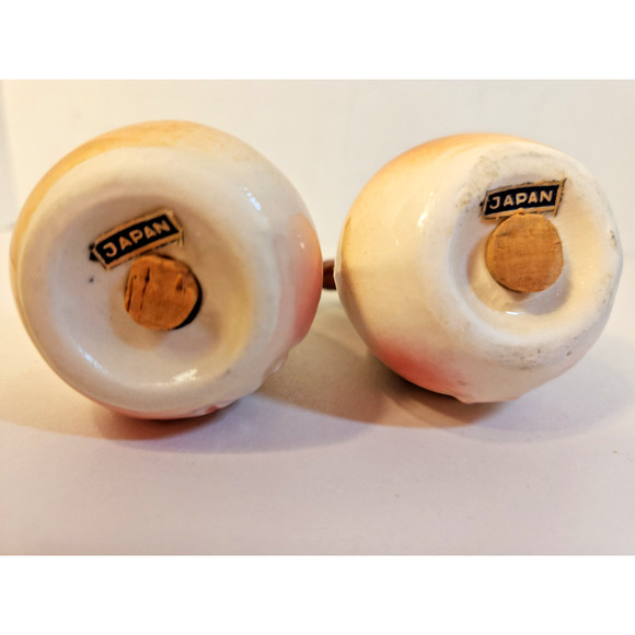 Vtg Japan Onion Anthropomorphic 4 pc Cruet Set Oil/ Vinger, Salt & Pepper Shaker - Picture 10 of 13